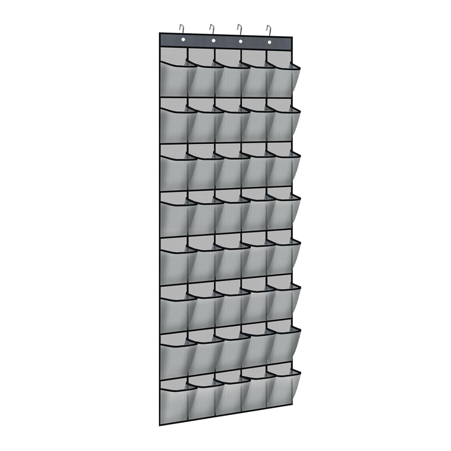 40 Pocket Over-the-Door Hanging Shoe Organizer with Non-Slip Hooks