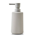 Small Soap Dispenser with Pump Modern Farmhouse Striped Plastic Bottle