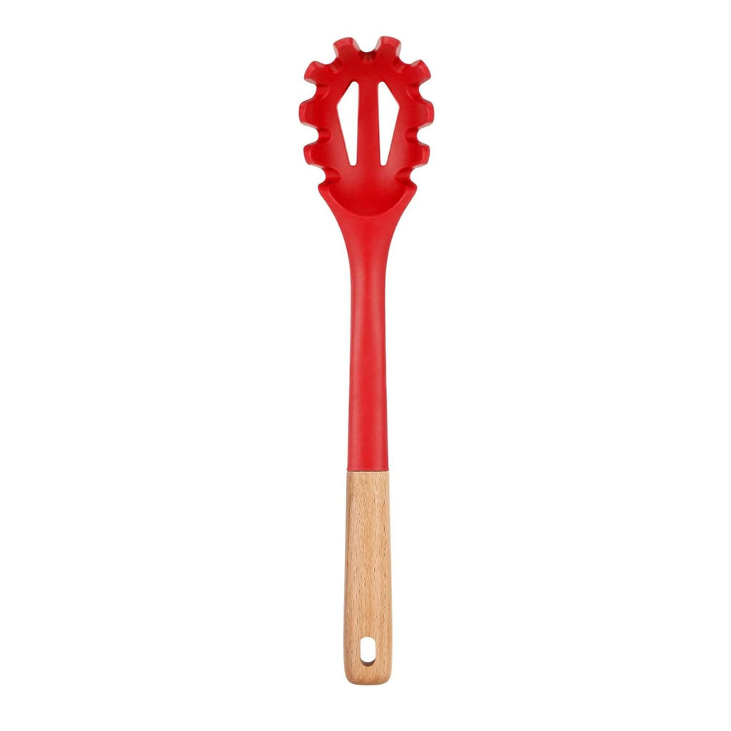 Silicone Pasta Fork Heat Resistant Spaghetti Server Spoon 12.8 Inch