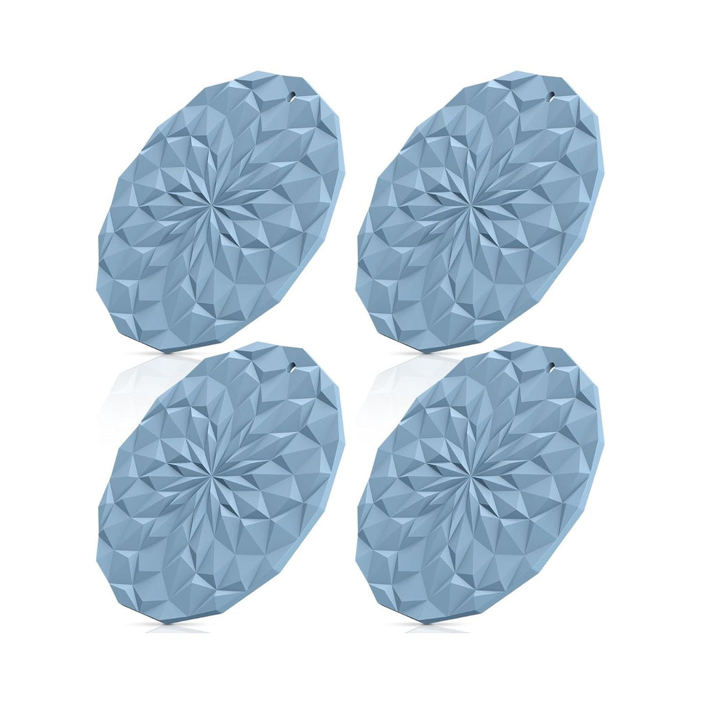 Pack of 4 Silicone Trivet Mats 7.4 Inch Heat Resistant Pot Holders