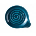 Large Ceramic Spoon Rest for Stove Top 5 Inch Heat-Resistant Utensil Holder