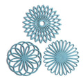 Pack of 3 Silicone Trivet Mats Non-Slip Heat Resistant Hot Pads