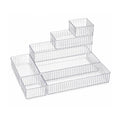 Pack of 7 Clear Makeup Drawer Organizers