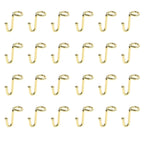 Pack of 36 Gold Metal Hanger Connector Hooks Closet Space Saving Extender Clips