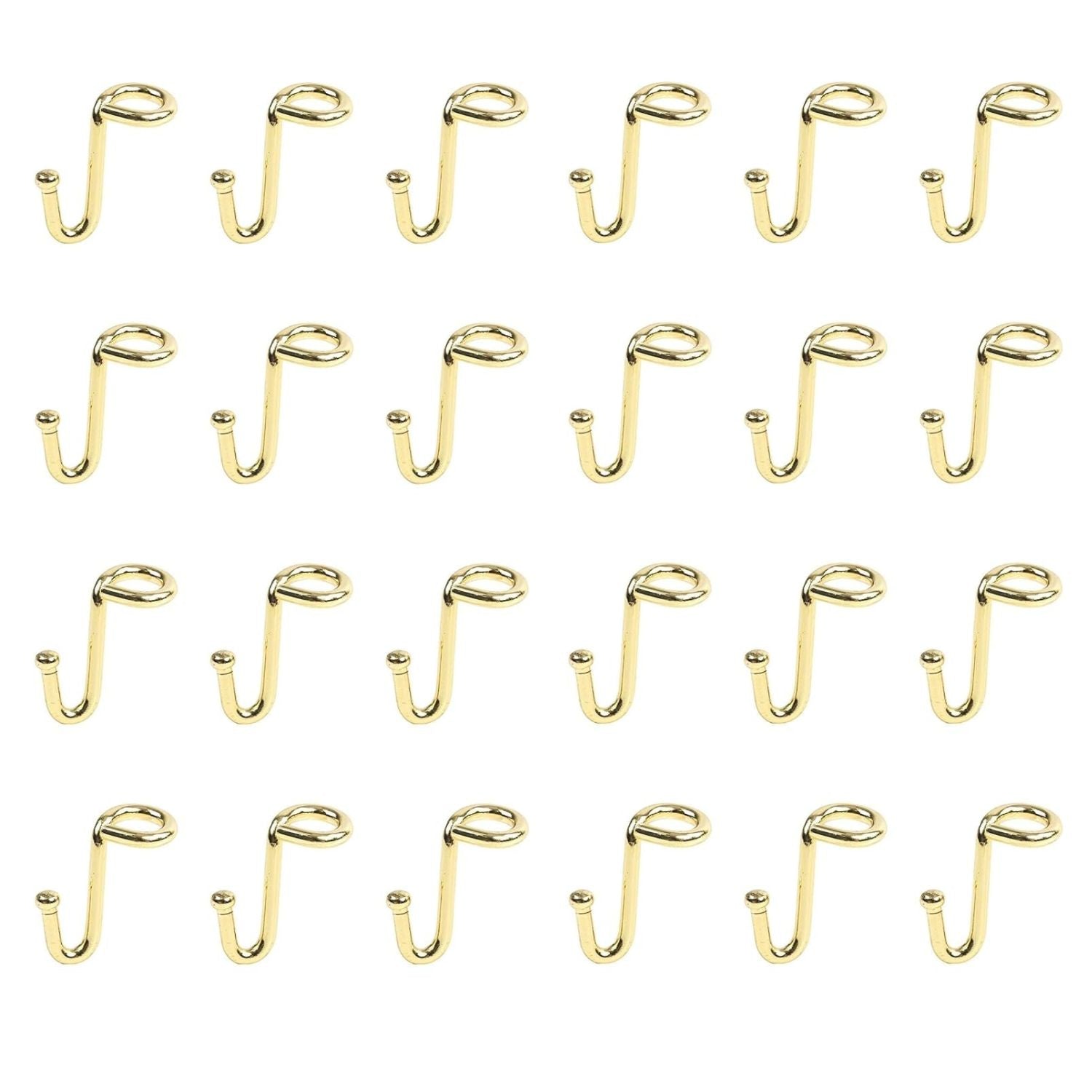 Pack of 36 Gold Metal Hanger Connector Hooks Closet Space Saving Extender Clips