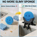 Creative 3D Printed Sponge Holder with Traceless Adhesive for Kitchen Sink
