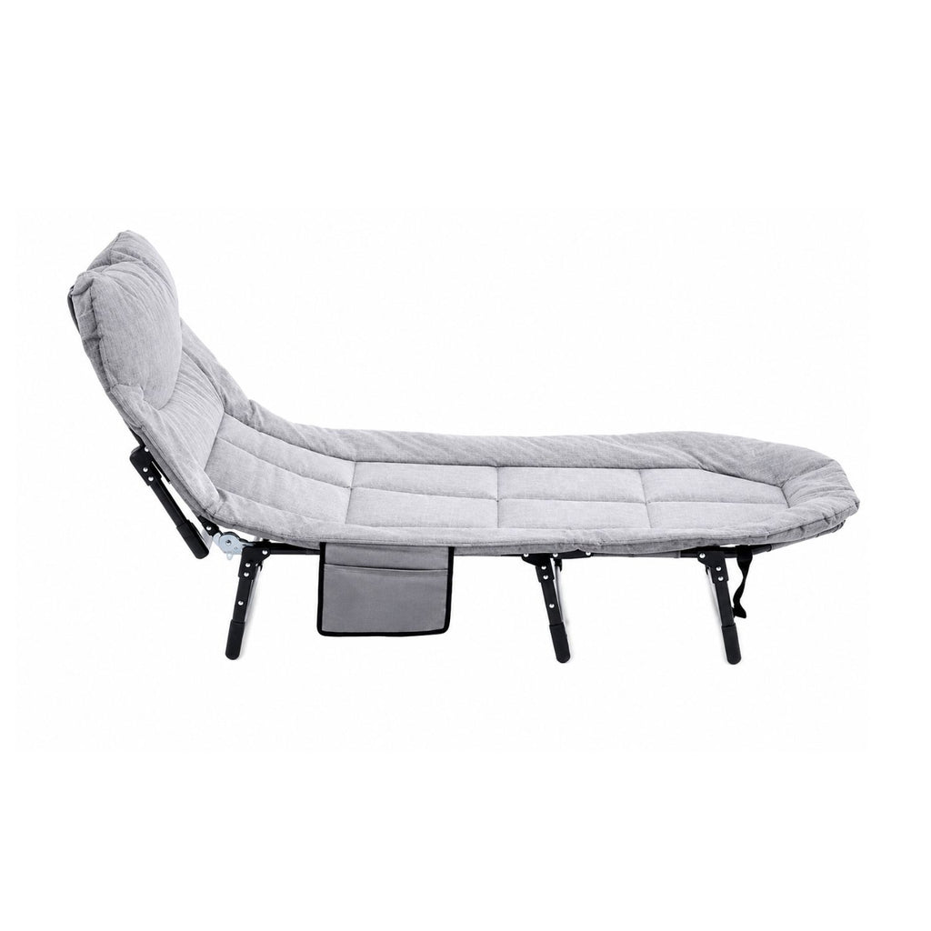 Foldable Camping Cot for Adults with Cushion Pillow