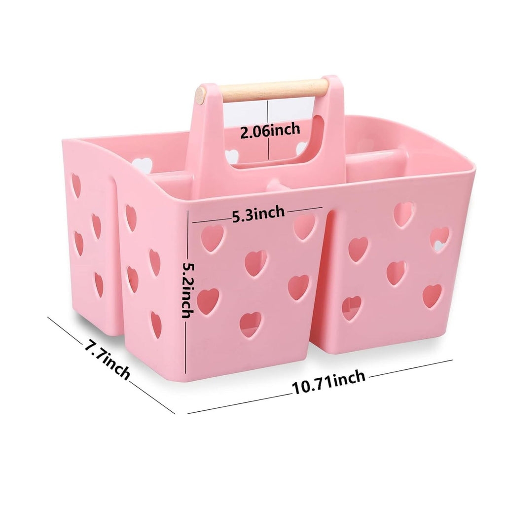 Portable Shower Caddy Organizer Basket with Handle Divided Bathroom Storage