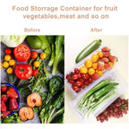 Pack of 4 Food Storage Containers with Removable Drain Tray and Lids