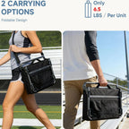 Portable Folding Stadium Seat with Back Support Mesh Cup Holder