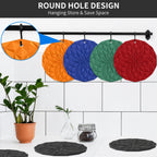 Pack of 4 Silicone Trivet Mats 7.4 Inch Heat Resistant Pot Holders