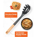Silicone Pasta Fork Heat Resistant Spaghetti Server Spoon 12.8 Inch