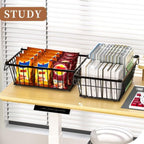 Freezer Organizer Bins Leak-Proof Stackable Deep Freezer Storage Bins