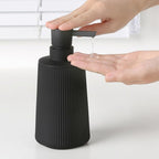 Small Soap Dispenser with Pump Modern Farmhouse Striped Plastic Bottle