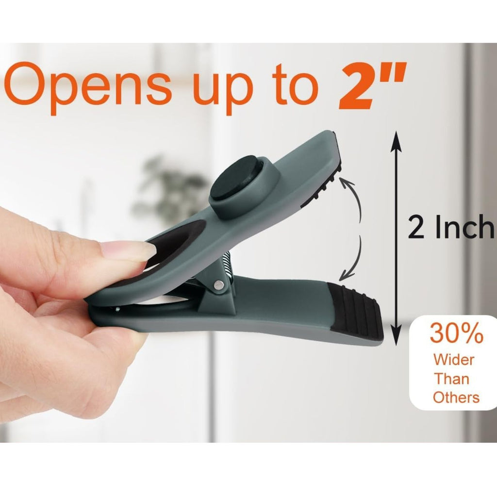 Magnetic Chip Clips with Airtight Seal Food Storage Bag Clips
