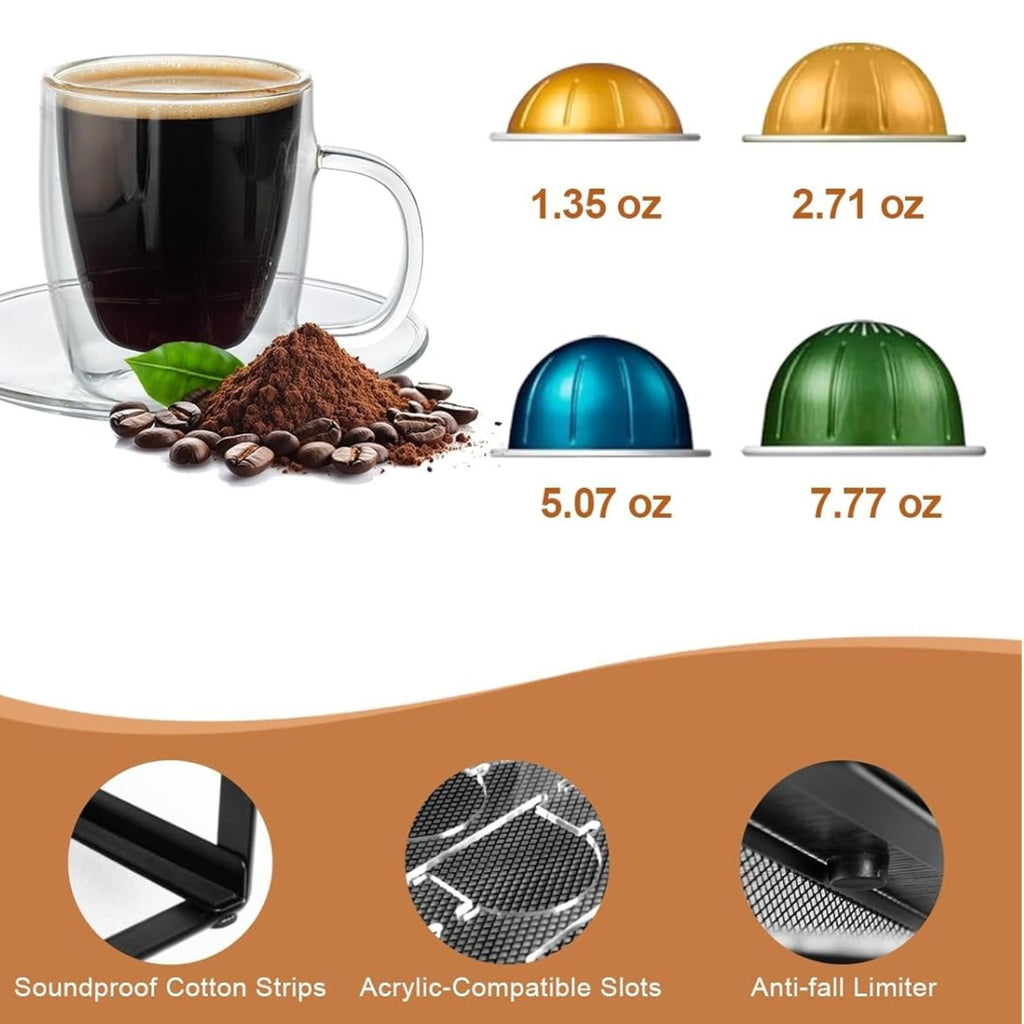 Coffee Pod Holder Drawer Organizer Sliding Capsule Storage Rack