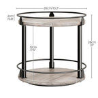 2 Tier Lazy Susan Spice Rack Organizer Rotating Turntable