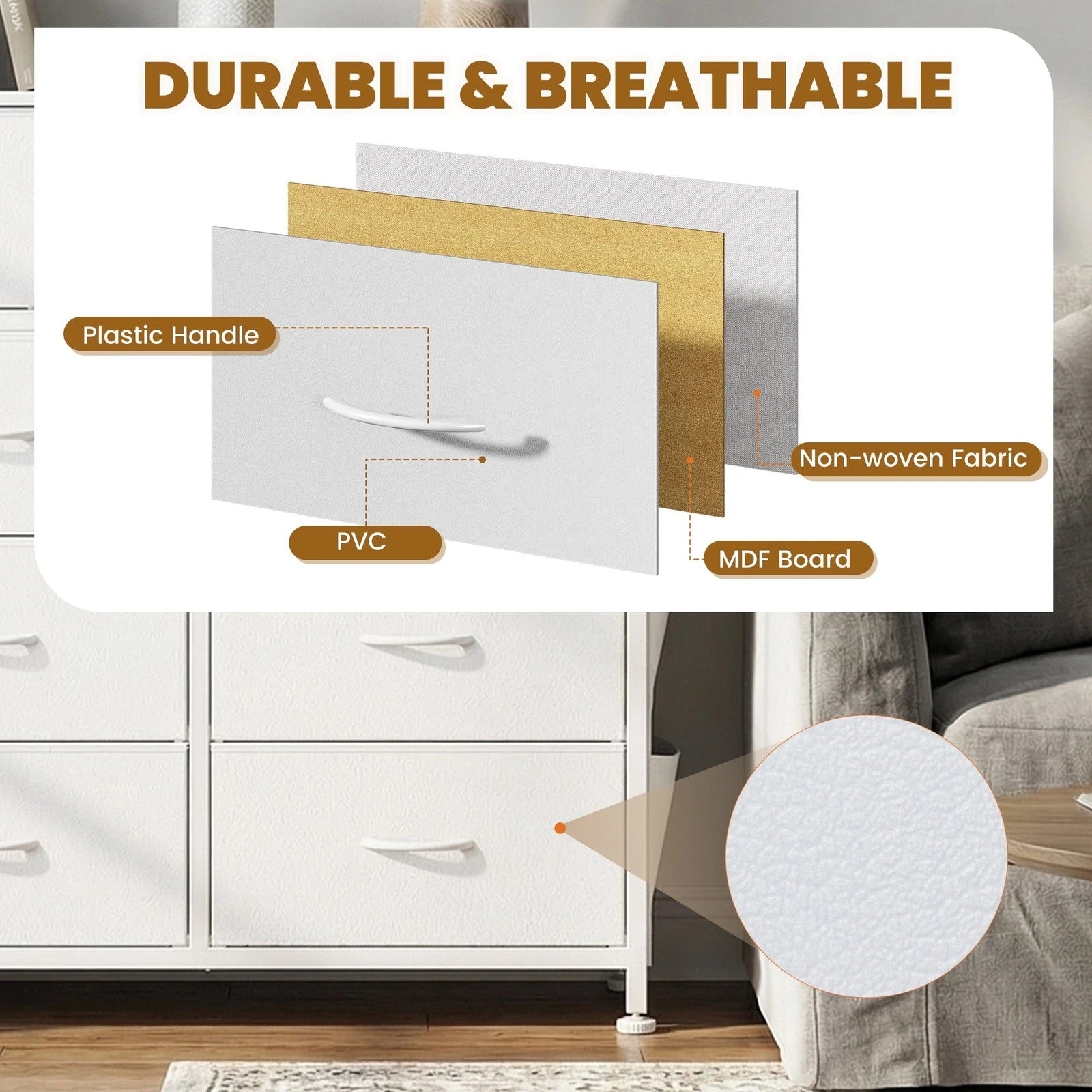 Dresser Storage Organizer with 12 Fabric Drawers Sturdy Metal Frame