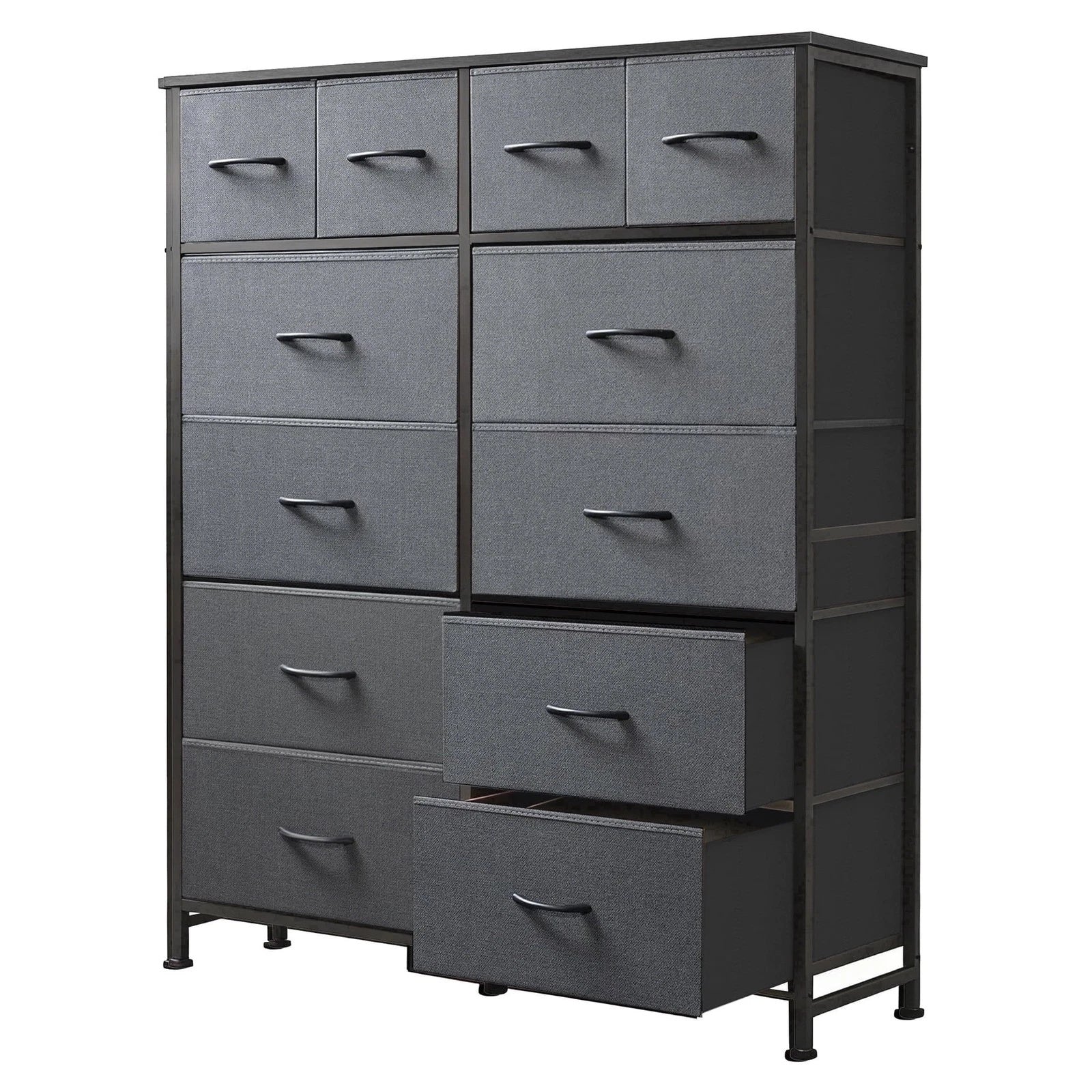 Dresser Storage Organizer with 12 Fabric Drawers Sturdy Metal Frame