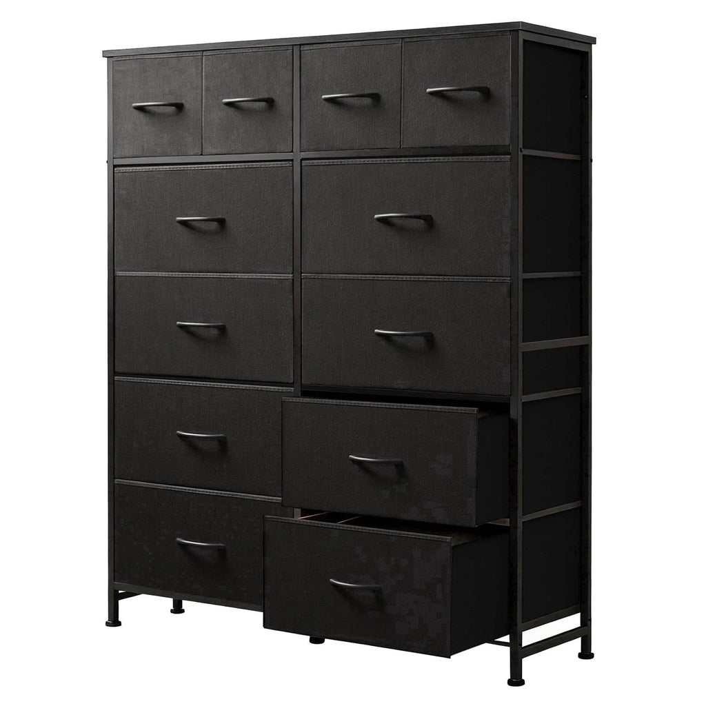 Dresser Storage Organizer with 12 Fabric Drawers Sturdy Metal Frame