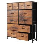 Dresser Storage Organizer with 12 Fabric Drawers Sturdy Metal Frame