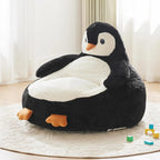Penguin Kids Bean Bag Chair 33 Inch Animal Plush Sofa Seat