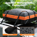 Waterproof Car Roof Bag Rooftop Cargo Carrier with Lock and Storage Bag