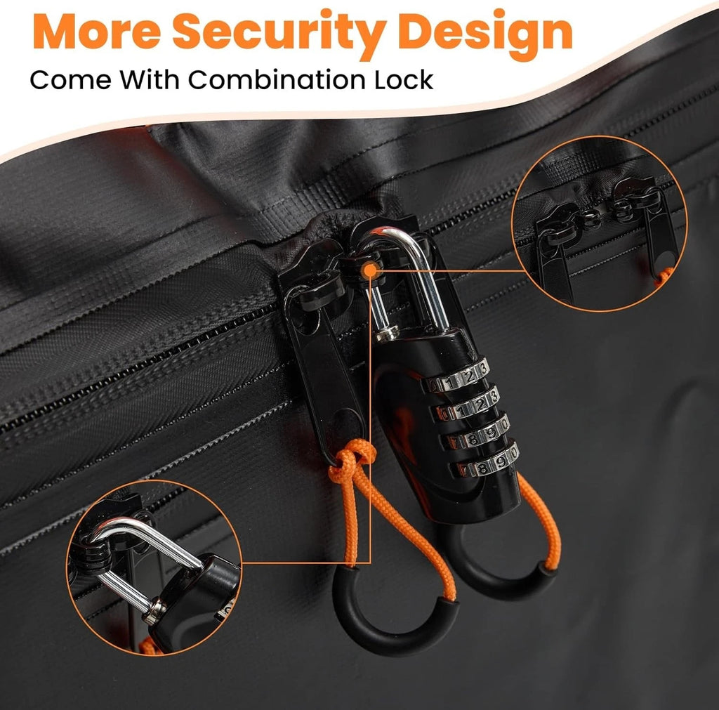 Waterproof Car Roof Bag Rooftop Cargo Carrier with Lock and Storage Bag