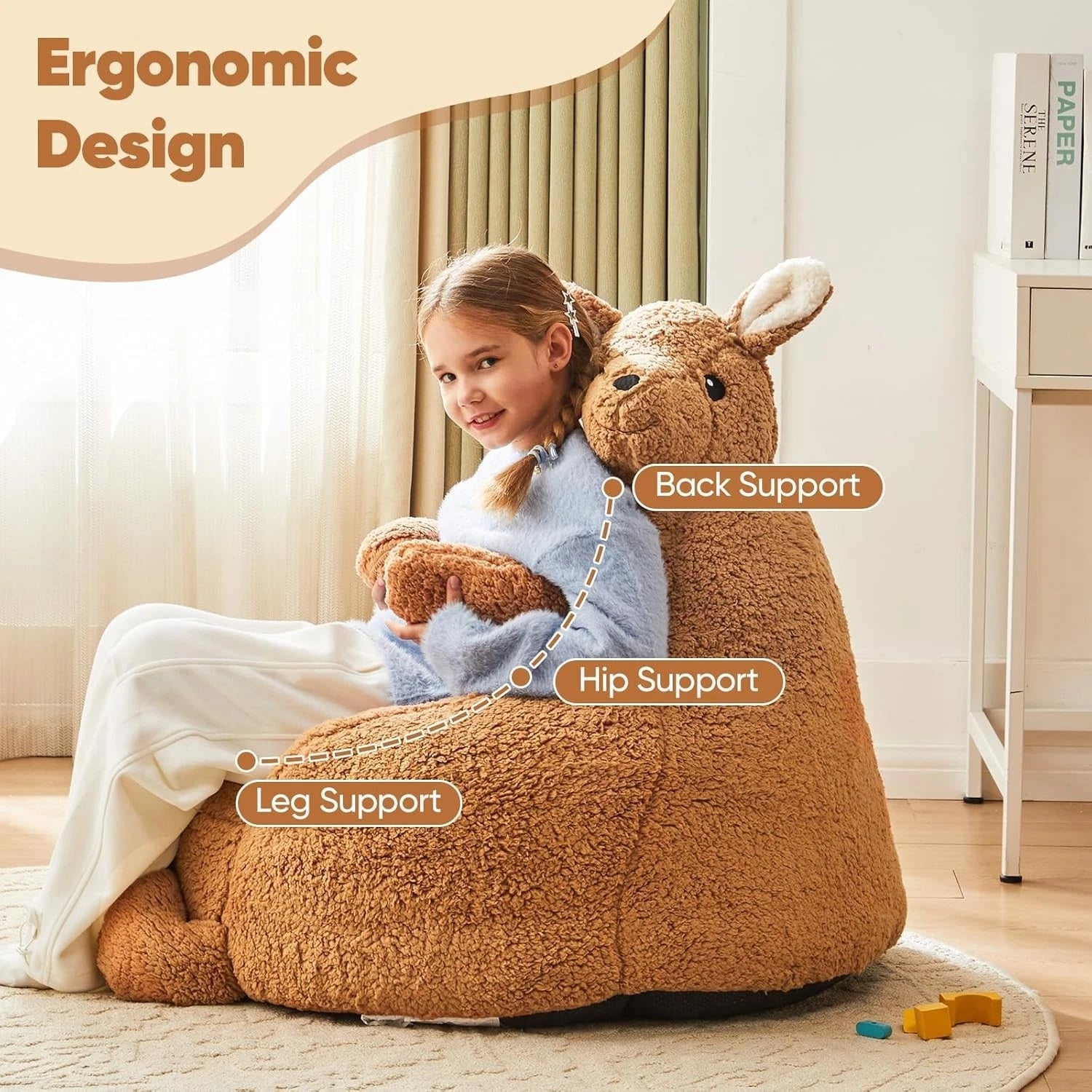 Bean Bag Chair 30 Inch Animal Sofa Plush Bean Bag Seat