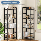 Triple 4Tier Modern Bookshelf with 11 Open Shelves Convertible Storage Display Organizer