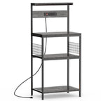 4Tier Microwave Stand Kitchen Baker’s Rack with Power Outlet